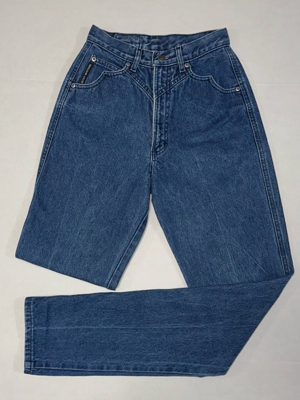 Vintage High Rise Rocky Mountain Jeans Women’s 26 Long Western Pocket Details